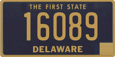 DE license plate 16089