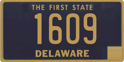 DE license plate 1609