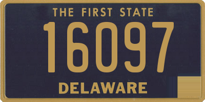 DE license plate 16097