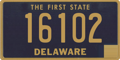 DE license plate 16102