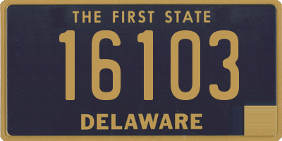 DE license plate 16103