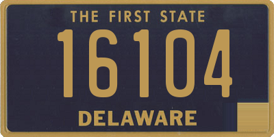 DE license plate 16104