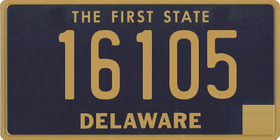 DE license plate 16105