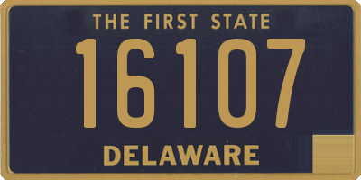 DE license plate 16107