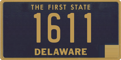 DE license plate 1611