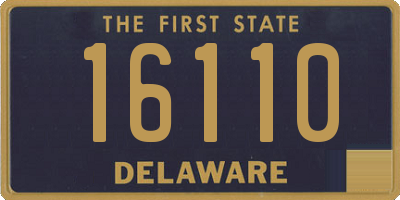 DE license plate 16110