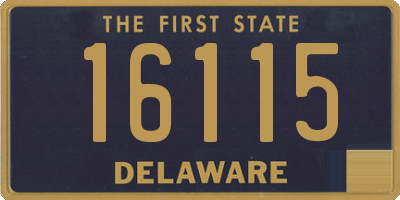 DE license plate 16115