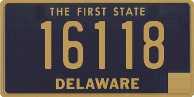 DE license plate 16118