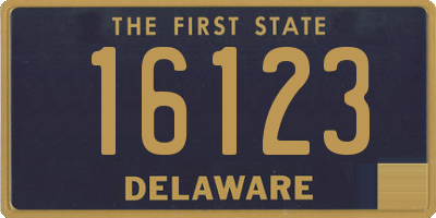 DE license plate 16123