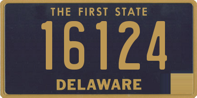 DE license plate 16124