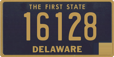 DE license plate 16128