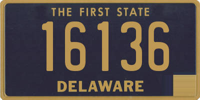 DE license plate 16136