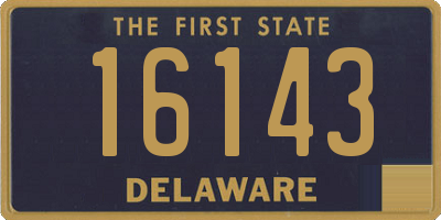 DE license plate 16143