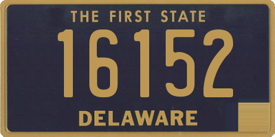 DE license plate 16152