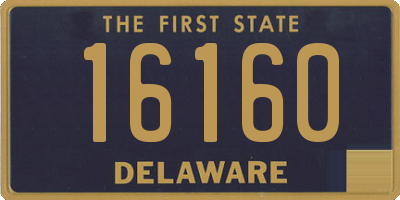 DE license plate 16160