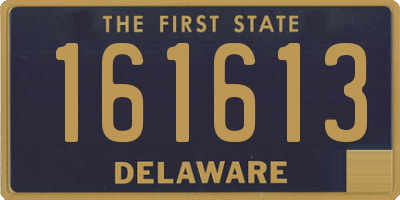 DE license plate 161613