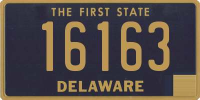 DE license plate 16163