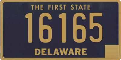 DE license plate 16165