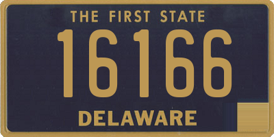 DE license plate 16166