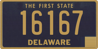 DE license plate 16167