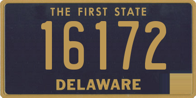 DE license plate 16172