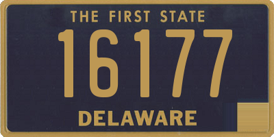 DE license plate 16177