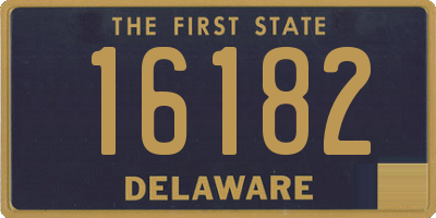 DE license plate 16182