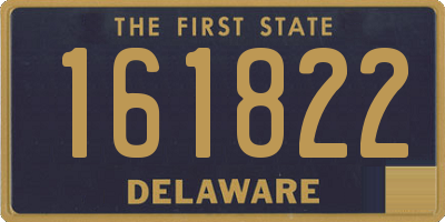 DE license plate 161822