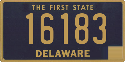 DE license plate 16183