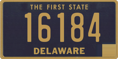 DE license plate 16184