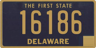 DE license plate 16186