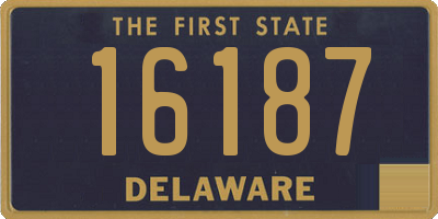 DE license plate 16187