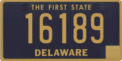 DE license plate 16189