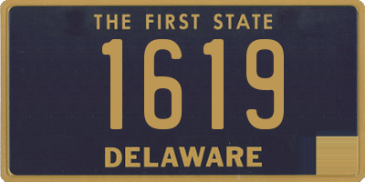 DE license plate 1619