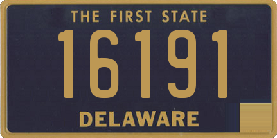 DE license plate 16191