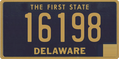 DE license plate 16198