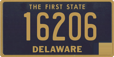 DE license plate 16206