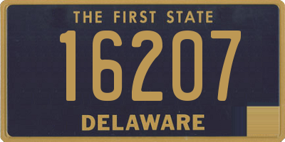 DE license plate 16207