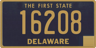 DE license plate 16208