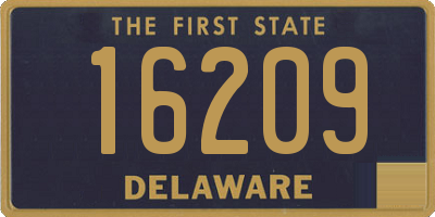 DE license plate 16209