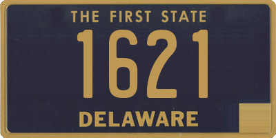 DE license plate 1621