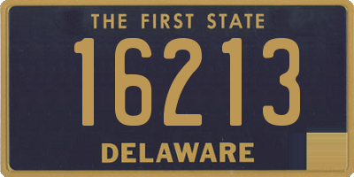 DE license plate 16213