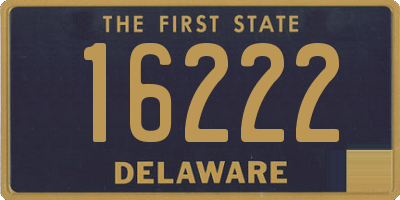 DE license plate 16222