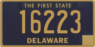 DE license plate 16223