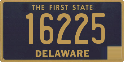 DE license plate 16225