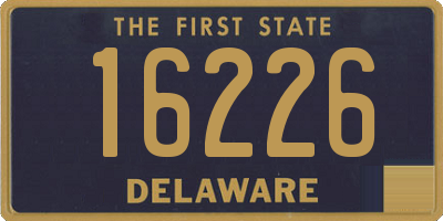 DE license plate 16226