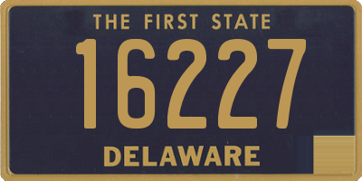 DE license plate 16227