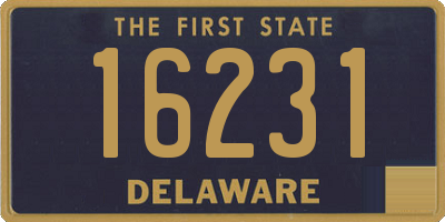 DE license plate 16231