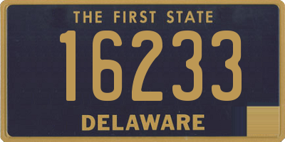 DE license plate 16233