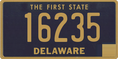 DE license plate 16235